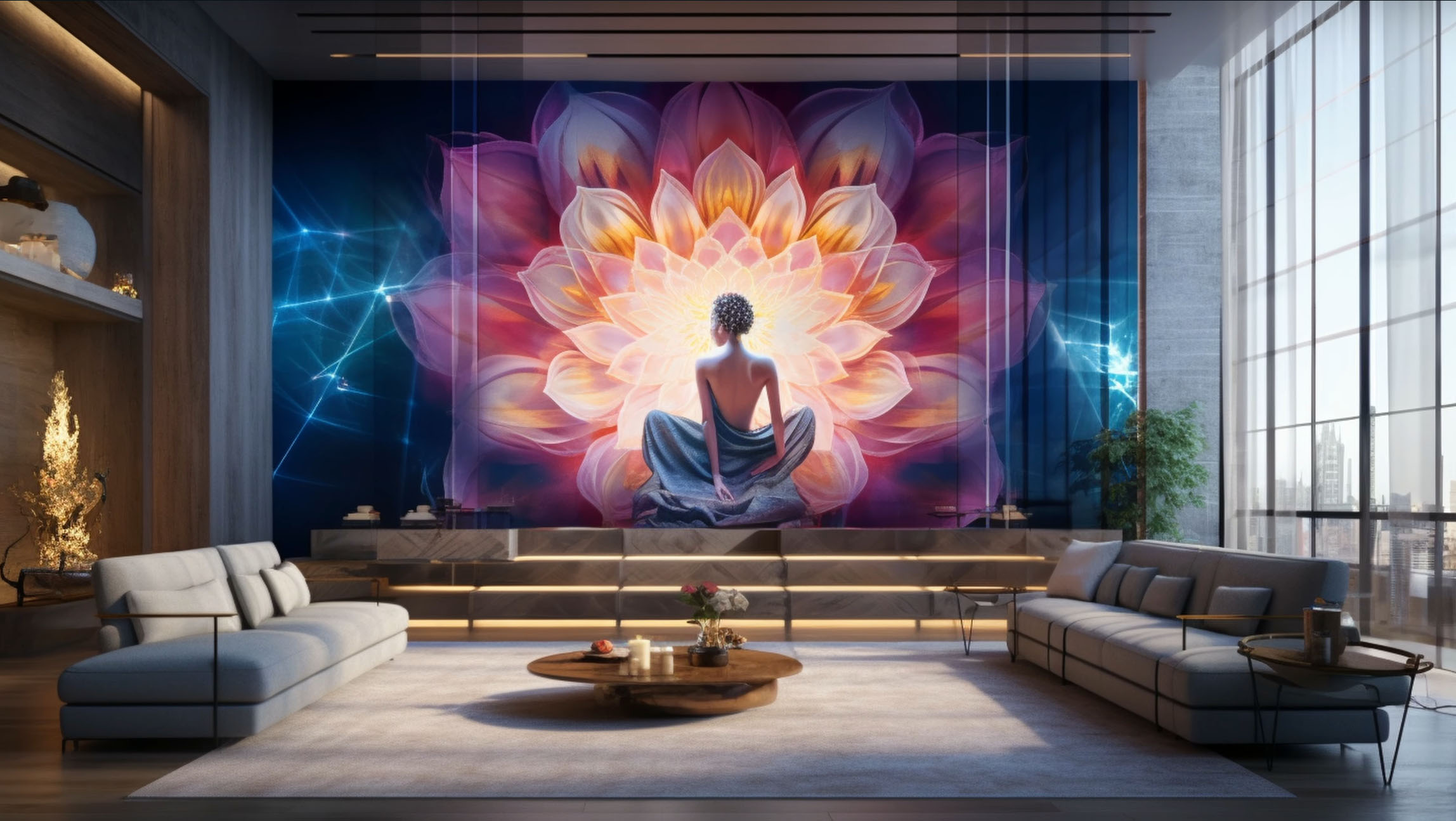 Pantalla MicroLED en salón