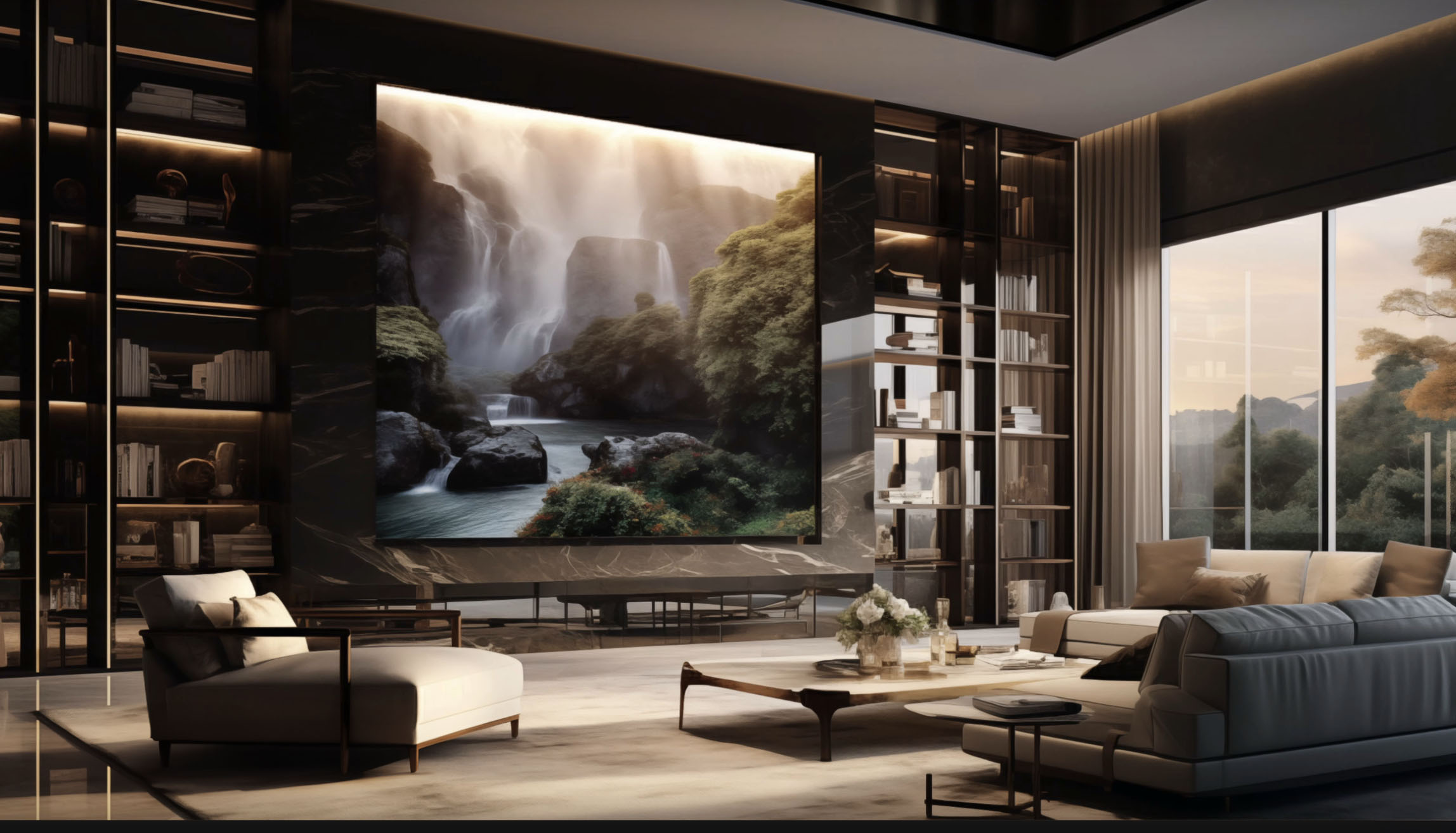 MicroLED en entorno comercial